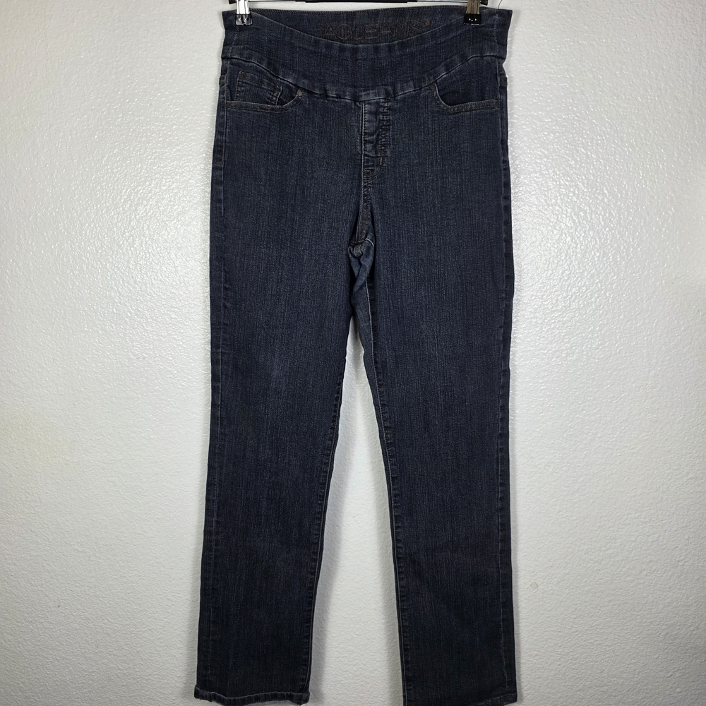 Jag Jeans‎ Women's Pull On Jeggings High Rise Straight Leg Roll Up Size 12